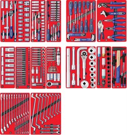 Набор инструментов &quot;ПРОФИ&quot; для тележки, 14 ложементов, 299 предметов МАСТАК 5-00299