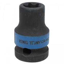 Головка торцевая ударная глубокая TORX Е-стандарт 3/4", E18, L = 110 мм KING TONY 647518M - фото 66332